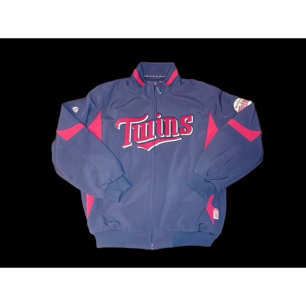 Minnesota Twins Authentic Majestic Navy Therma Base Premier Jacket Size Xl